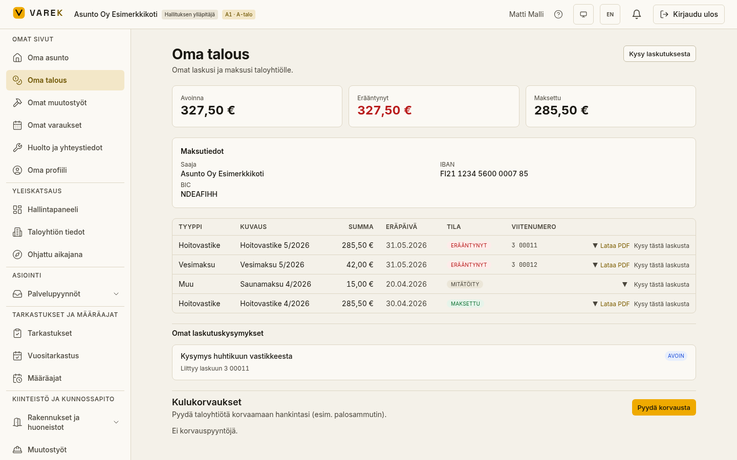Oma talous help